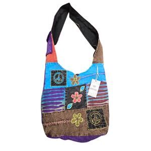 Hobo Hippie Bag Purse Crossbody Festival by Royal 90s Style NWT